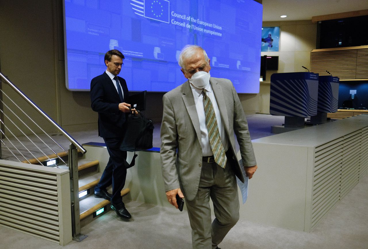 EU-buitenlandchef Josep Borrell vorige week in Brussel.