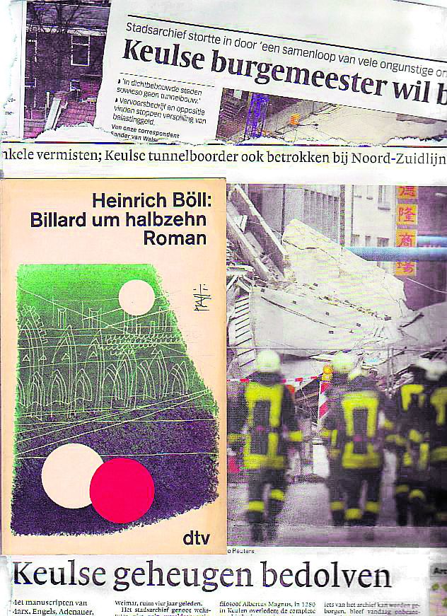 De actualiteit is vaak een spiegel van de kunst. In een serie over fictie bij de feiten deze keer Heinrich Bölls Billard um halbzehn in het licht van de instorting van een Keuls archief .
