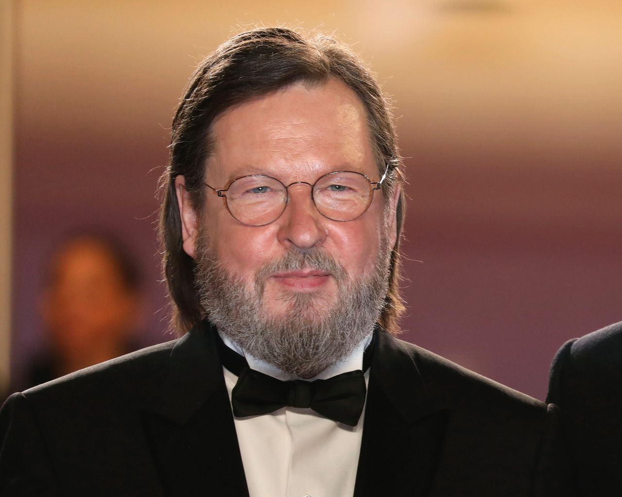 Regisseur Lars von Trier in 2018 in Cannes bij de première van The House That Jack Built.