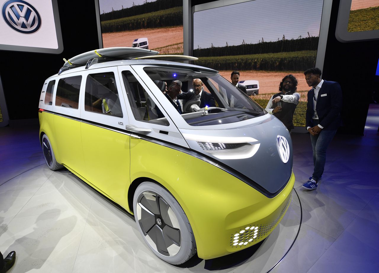 De Volkswagen ID Buzz, een nieuw elektrisch busje dat vanaf 2022 te koop zal zijn.