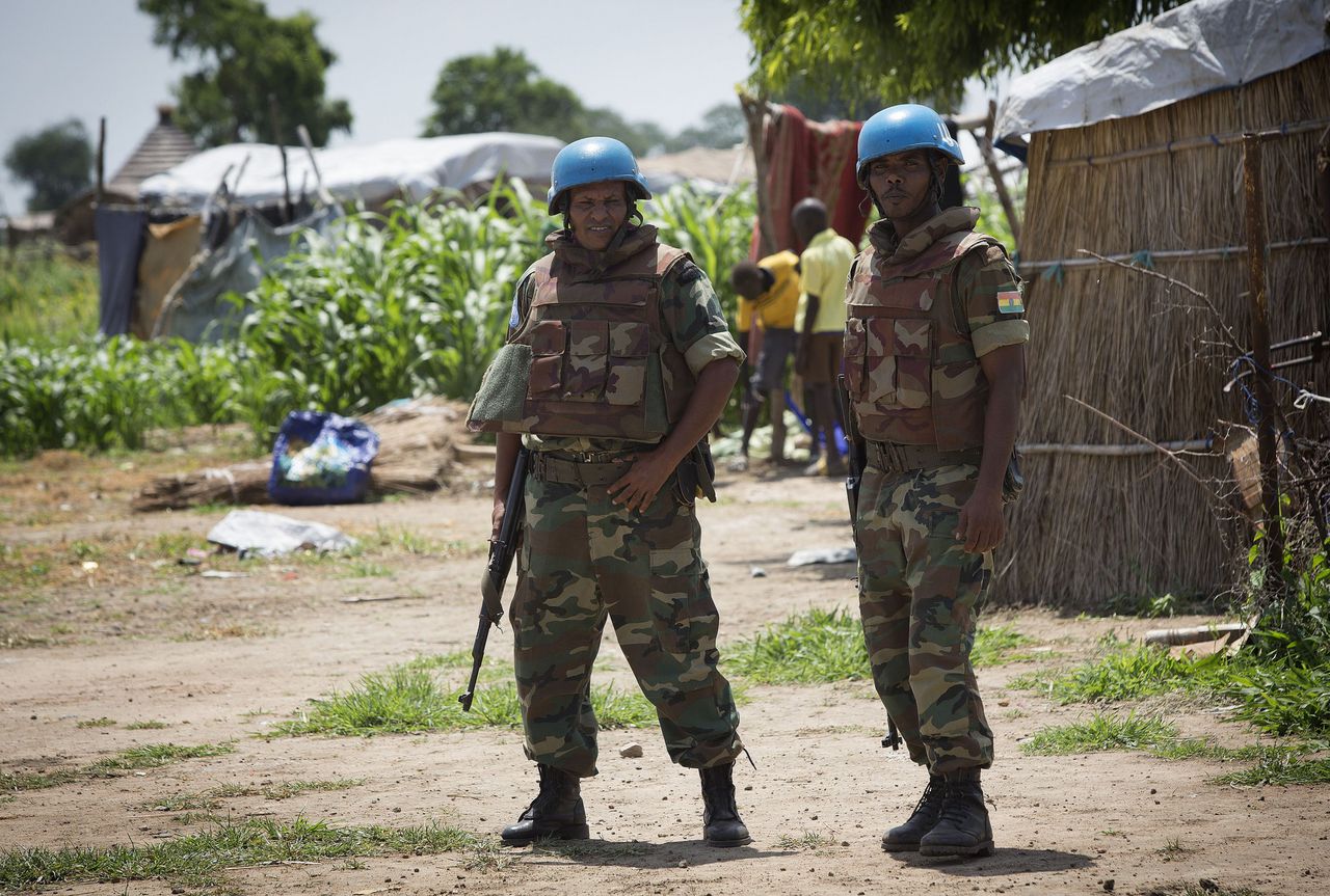 VN-militairen in het noorden van Zuid-Soedan.