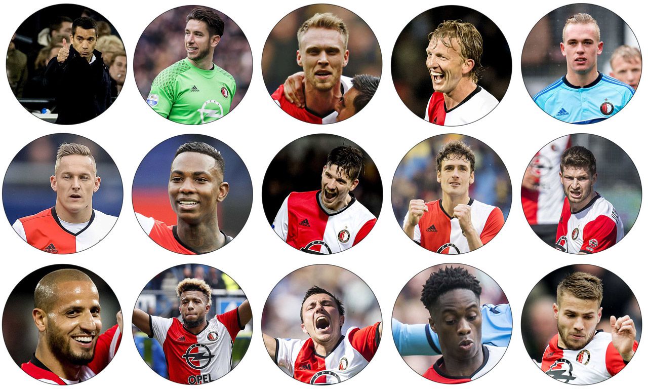 Deze 15 mannen maakten Feyenoord kampioen 