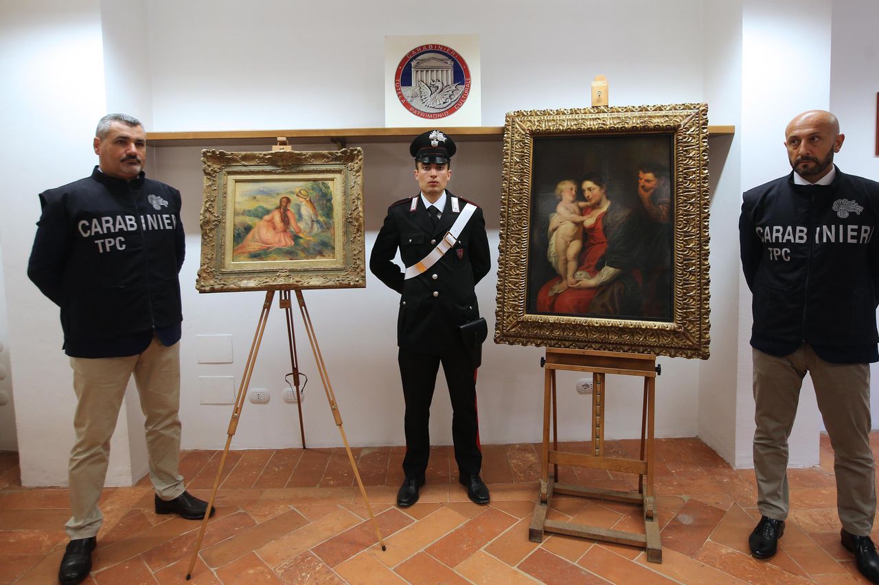 Gestolen Rubens en Renoir teruggevonden in Turijn 