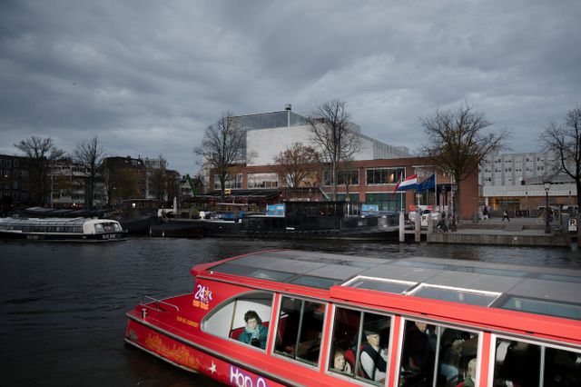 Het gemeentehuis van Amsterdam.