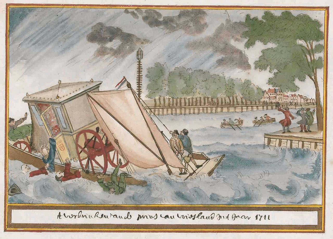 Friso valt uit de boot in 1711. Atlas Schoemaker