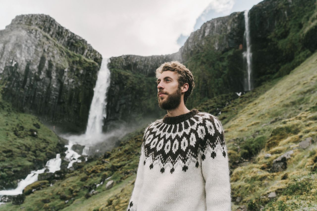 Wintertrui in IJslandse stijl.