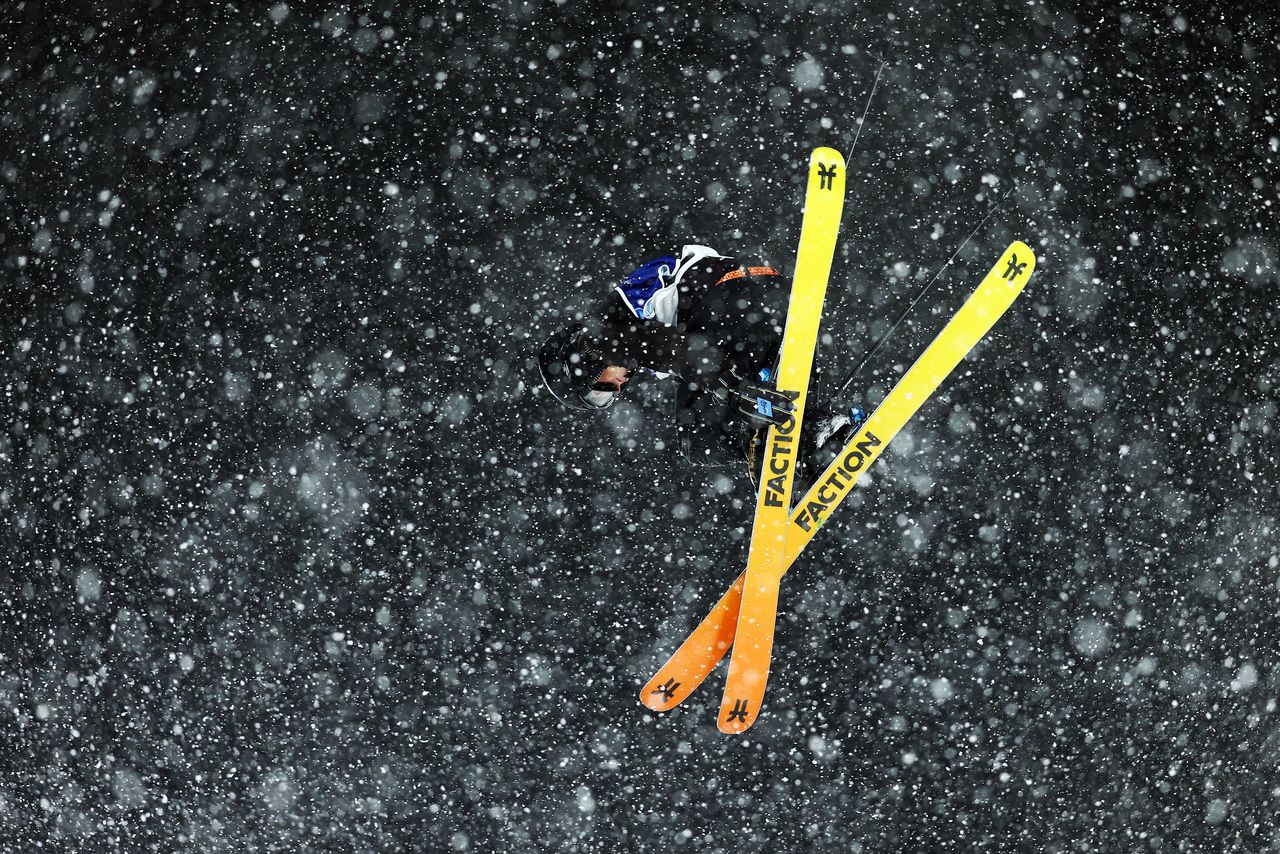 De Noor Tormod Frostad in actie tijdens zijn eerste run.