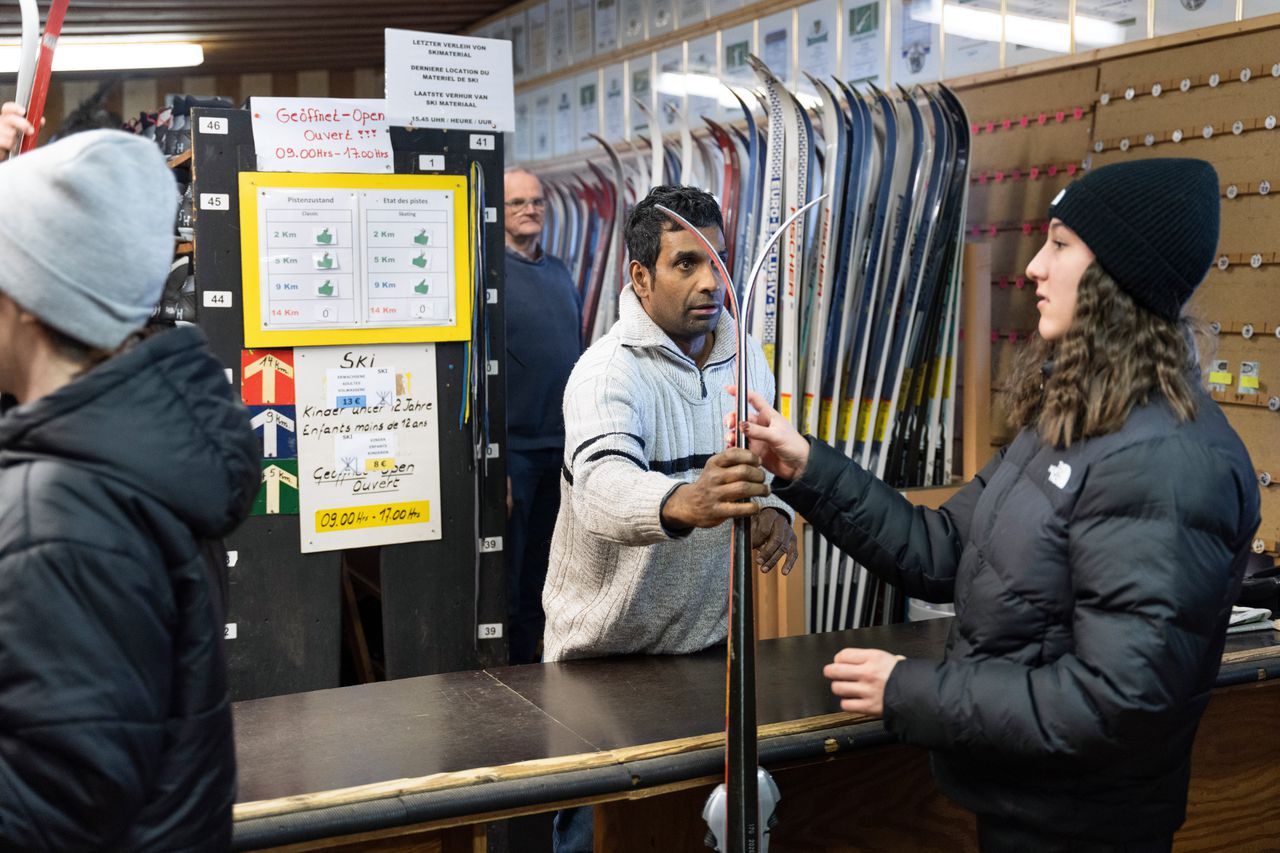 Verhuur van langlaufski’s in Elsenborn.