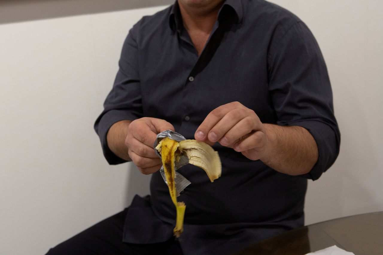 Muur-banaan ter waarde van ruim een ton door bezoeker opgegeten 