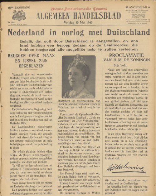 Das Algemeen Handelsblad und das NRC während der Besatzung