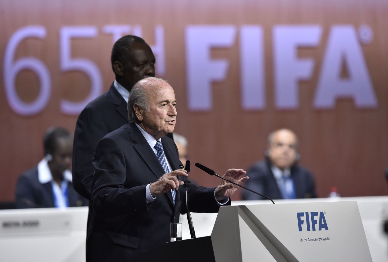 Sepp Blatter werd vanavond 'gewoon' weer verkozen tot FIFA-voorzitter.