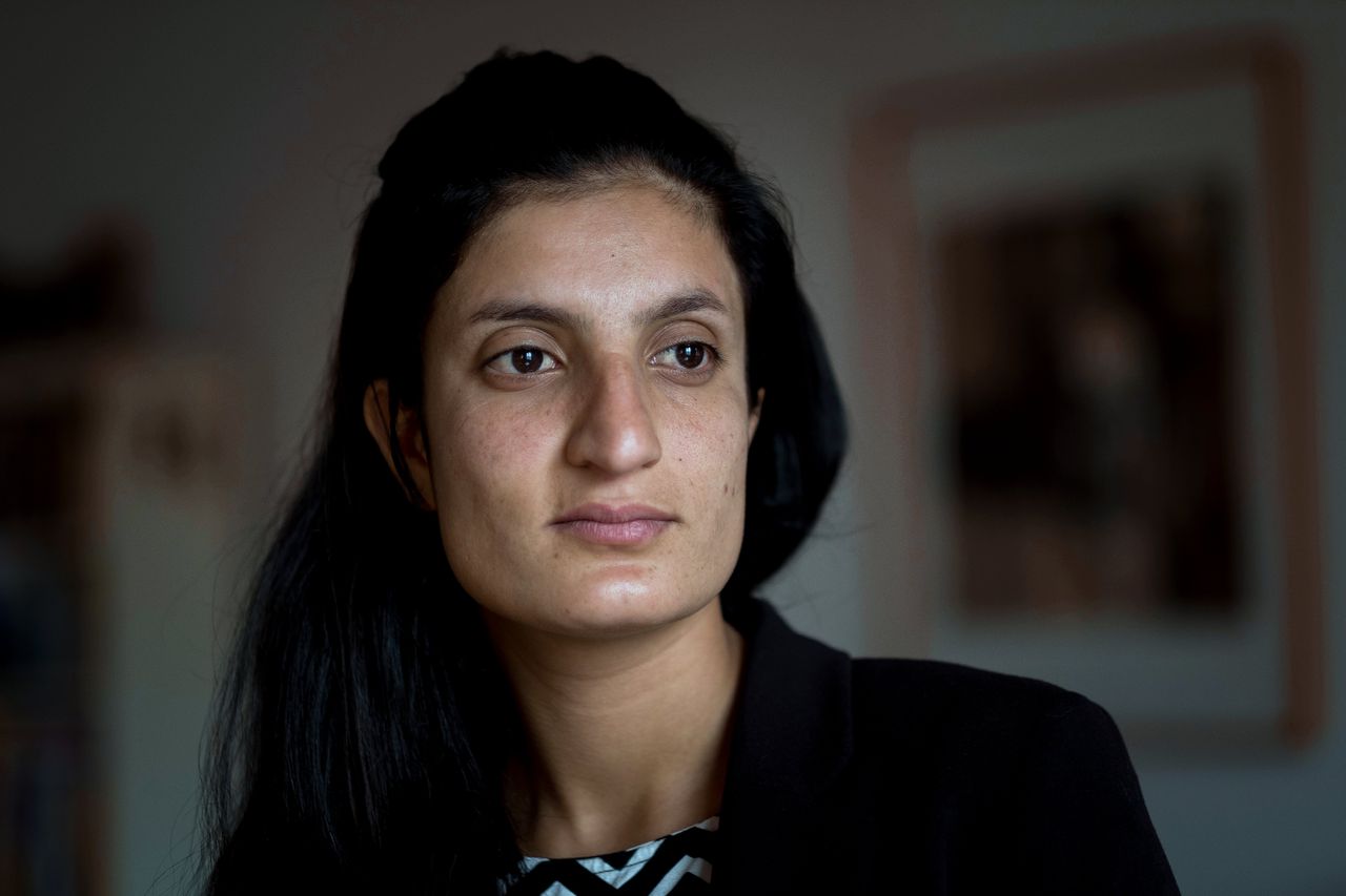 Parween Alhinto, Yezidi-vrouw die ontsnapte uit IS gevangenschap.