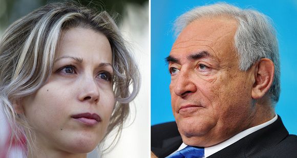 Caption: (FILES) A combination made on October 13, 2011 shows two recent pictures of former International Monetary Fund (IMF) Managing Director, French Dominique Strauss-Kahn (R) and French journalist and writer Tristane Banon. French prosecutors dropped an investigation into Strauss-Kahn on October 13, 2011, saying they had prima facie evidence of sexual assault but the case was too old to prosecute. Banon, 32, claimed the politician tried to rape her in 2003, but prosecutors said the evidence suggested only sexual assault -- which has a shorter statute of limitations -- rather than attempted rape. AFP PHOTO FRED DUFOUR / MANDEL NGAN