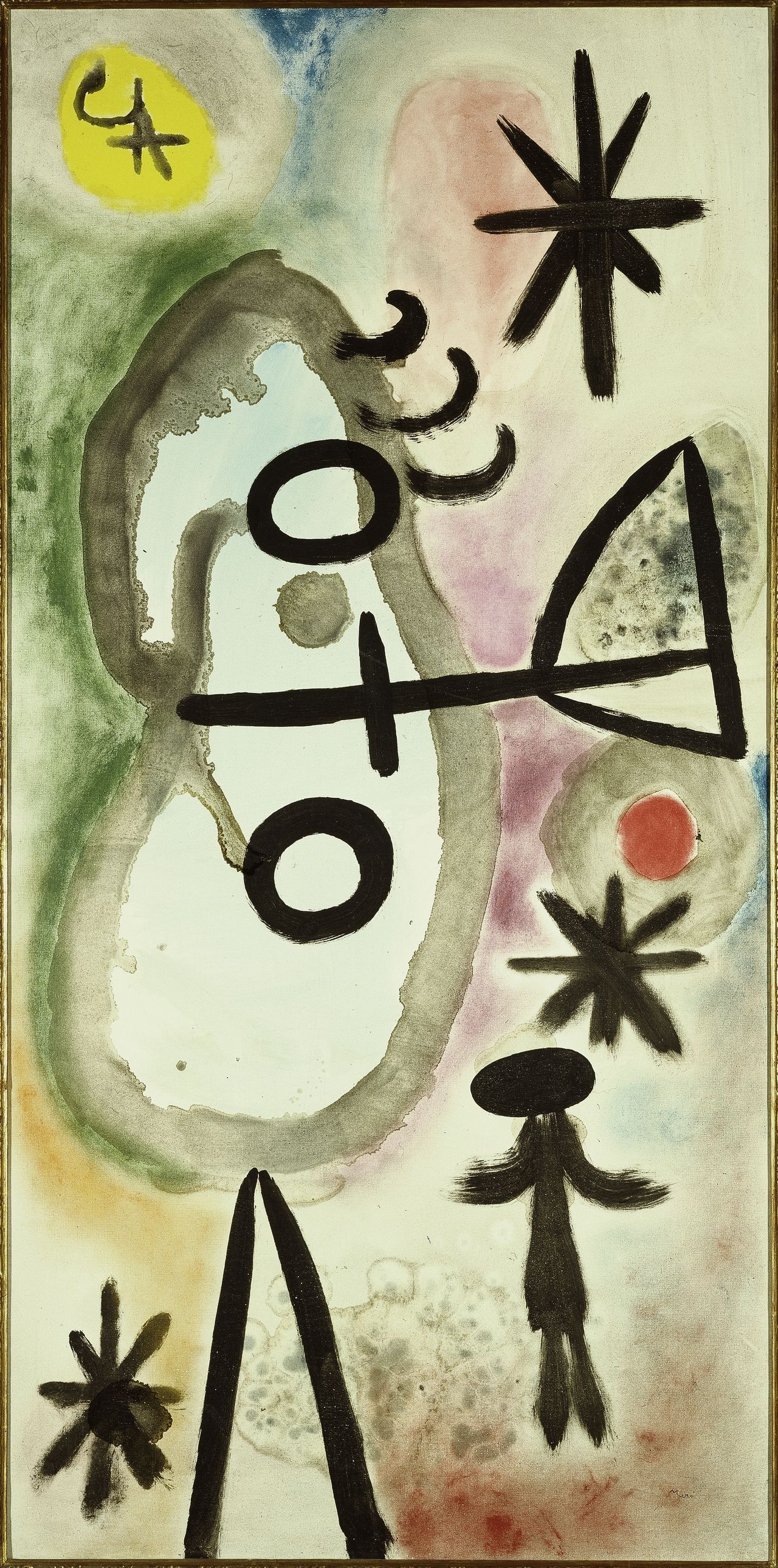 Joan Miró, Peinture, 1949. 195×96 cm, collectie Reina Sofía, Madrid.
