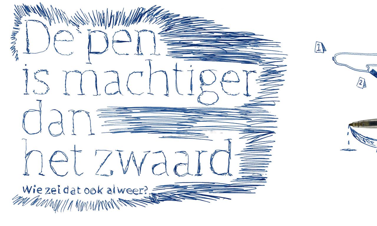 De Pen Is Machtiger Dan Het Zwaard