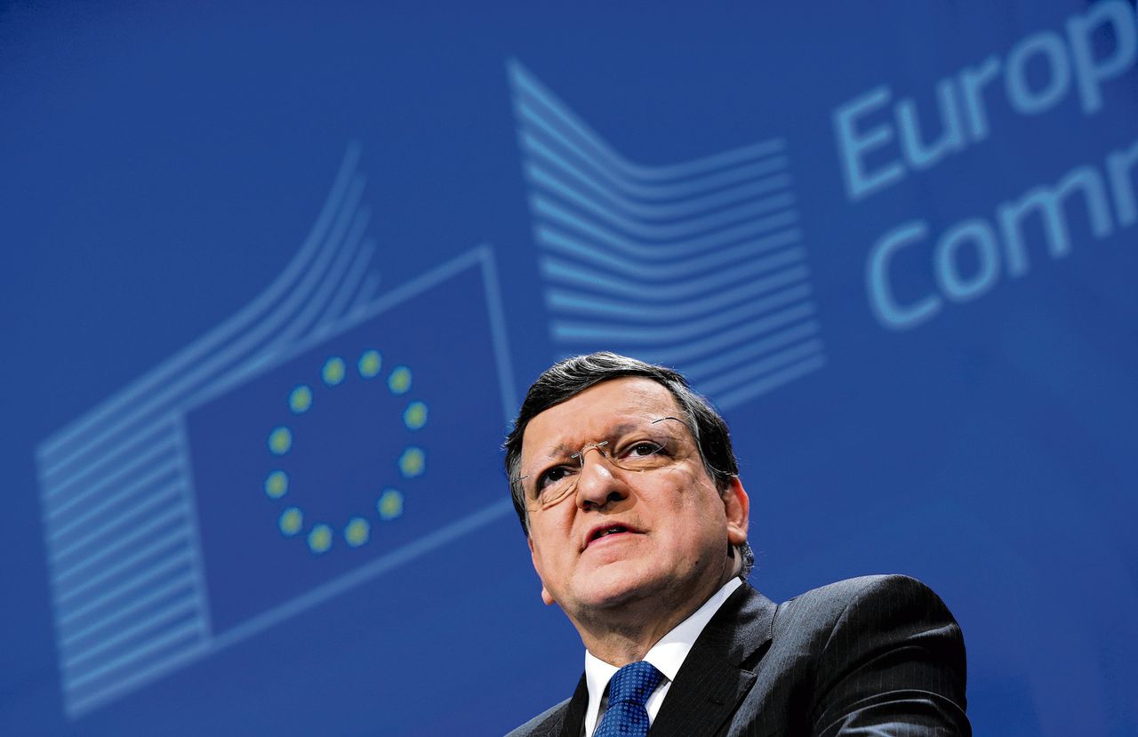 José Barroso in de tijd dat hij nog voorzitter was van de Europese Commissie. Zijn overstap naar Goldman Sachs zorgde voor grote ophef.