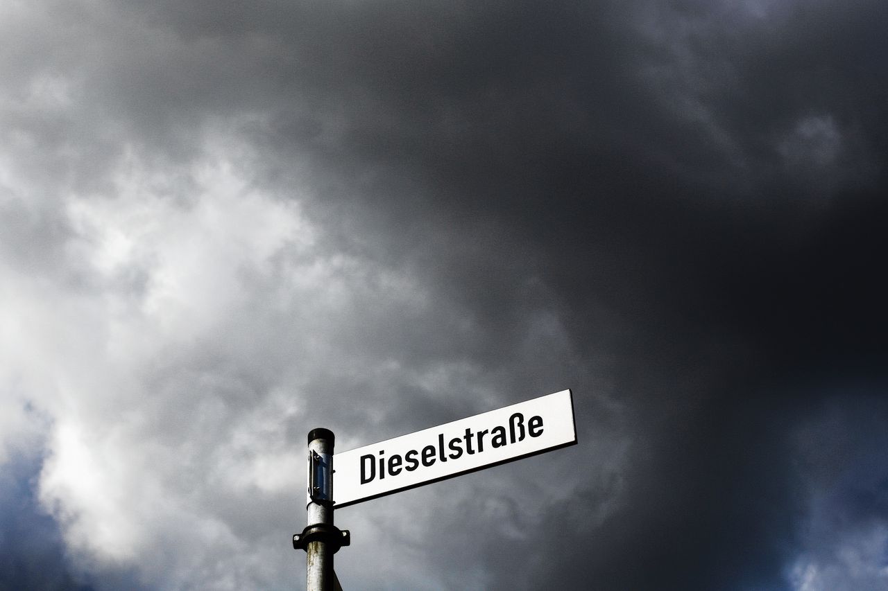 De Dieselstrasse in Wolfsburg. Ook in Nederland loopt een claimzaak.