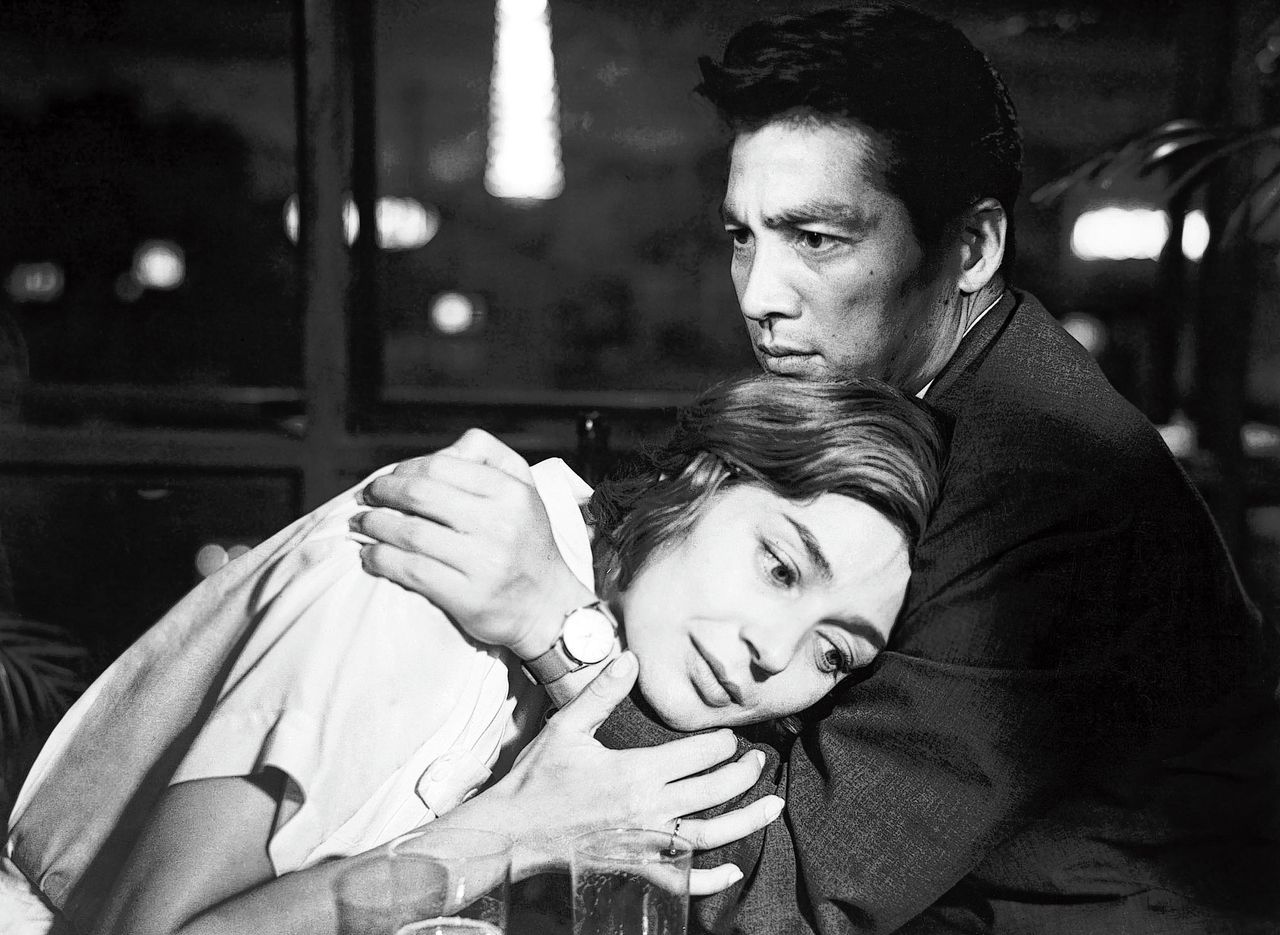 Emmanuelle Riva en Eiji Okada in ‘Hiroshima mon amour’.