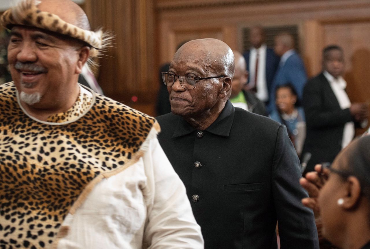 Zuma, de plaaggeest van het ANC, is terug: ‘We zijn niet te stoppen’ 