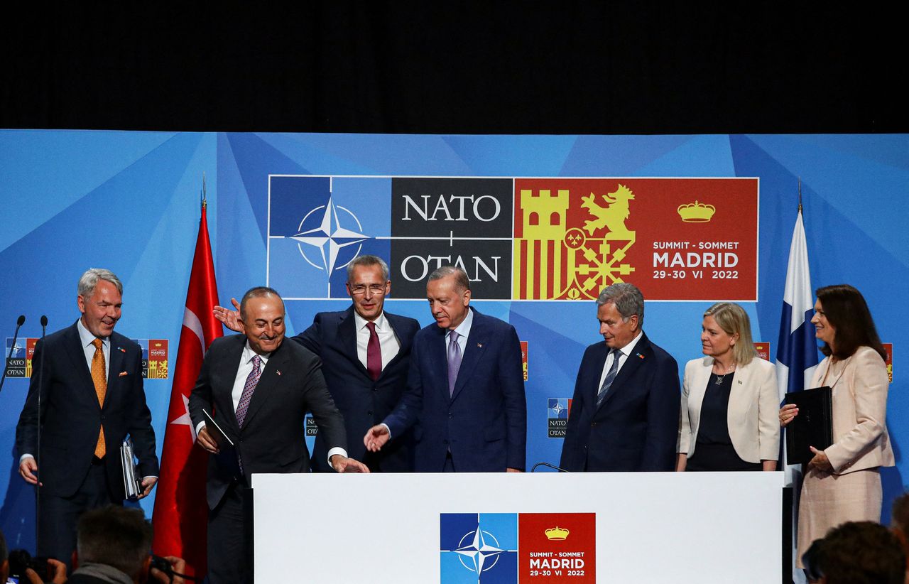 Turkije akkoord met NAVO-lidmaatschap Finland en Zweden 