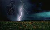 Walter De Maria, The Lightning Field, 1977. Permanente installatie in het westen van New Mexico