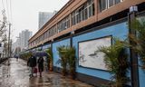 De Huanan Sea Food Market in Wuhan in december 2020, een jaar na het begin van de pandemie.