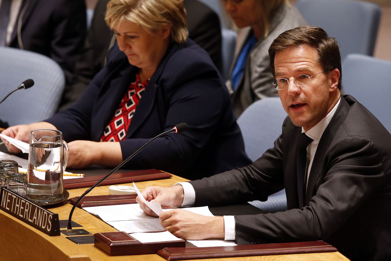 Rutte spreekt de Algemene Vergadering van de VN toe.