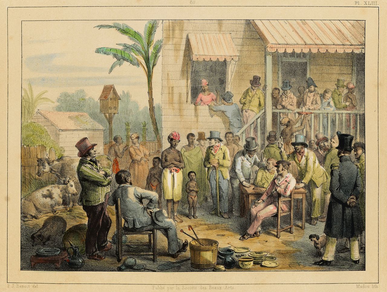 Pierre Jacques Benoit schetste de barbaarsheid van de slavernij in een idyllische sfeer 