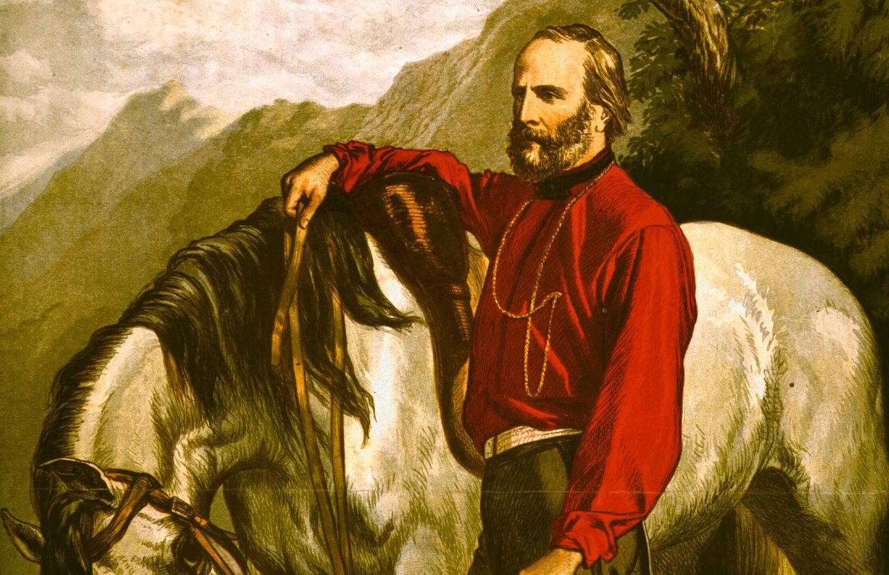 Portret van Giuseppe Garibaldi (1807 - 1882)