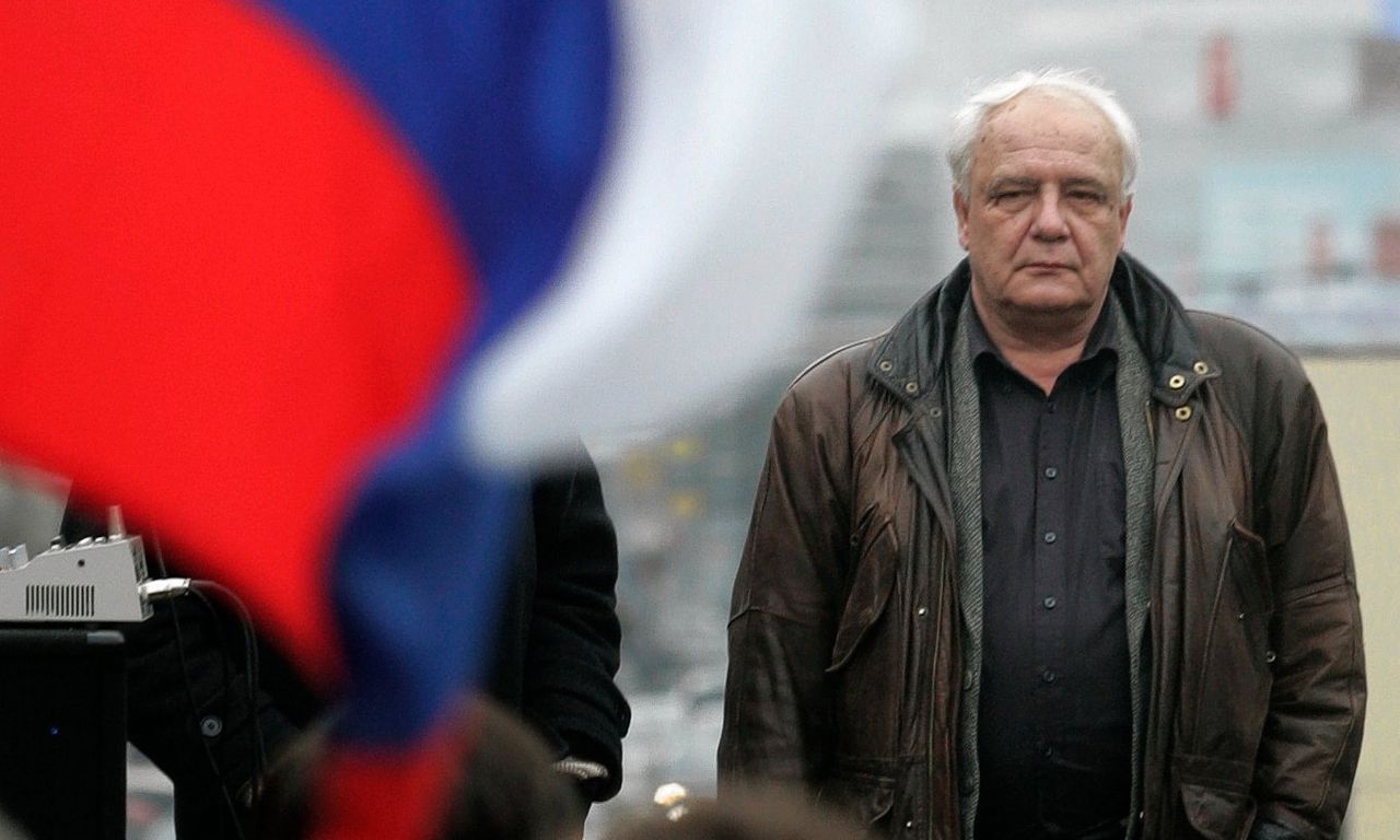 Vladimir Boekovski in Moskou in 2007, het jaar dat hij werd afgewezen als kandidaat voor de Russische presidentsverkiezingen.