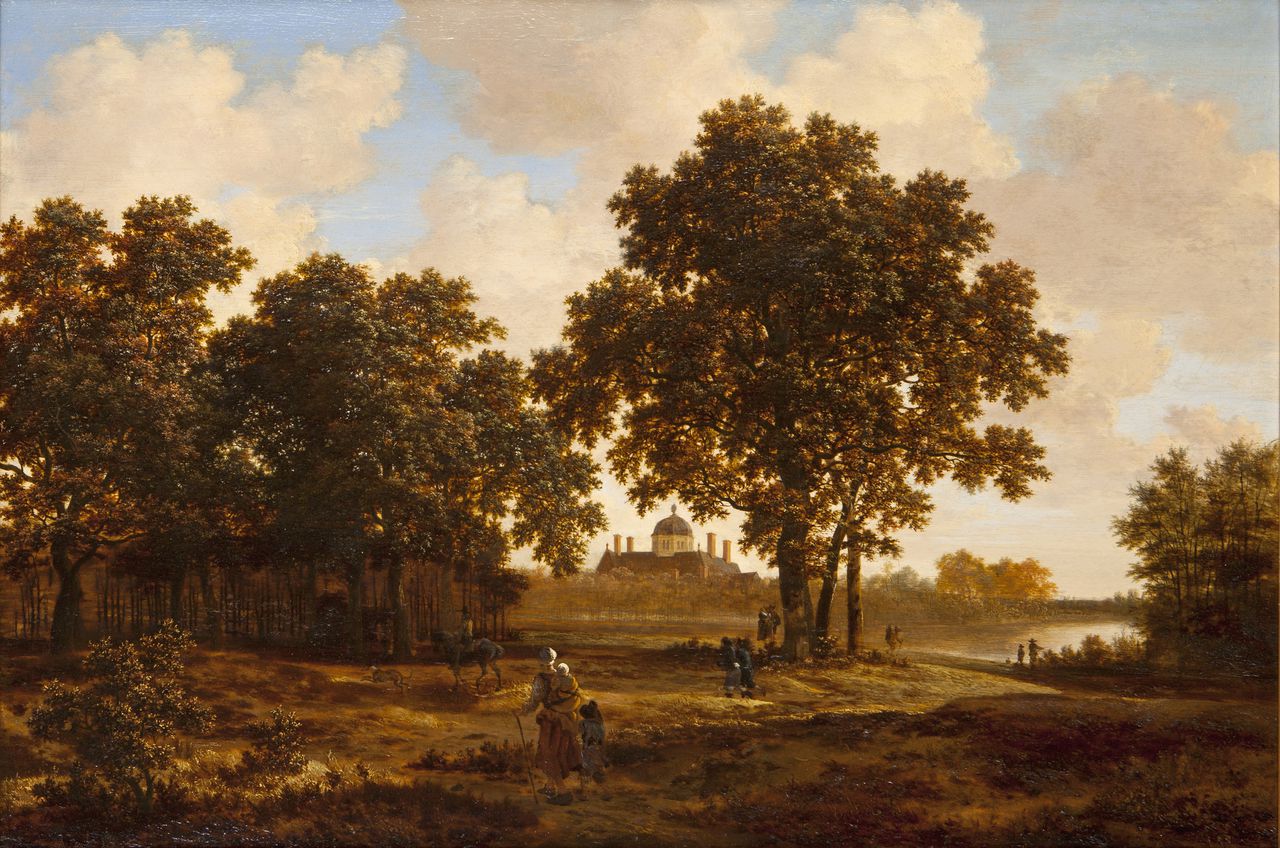 Het schilderij 'Het Haagse bos met gezicht op Paleis Huis ten Bosch' van Joris van der Haagen werd in 1960 aangekocht door koningin Juliana van een Nederlandse kunsthandelaar.
