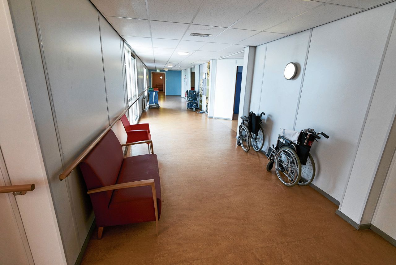 Een gang in een psychiatrische kliniek in Rotterdam