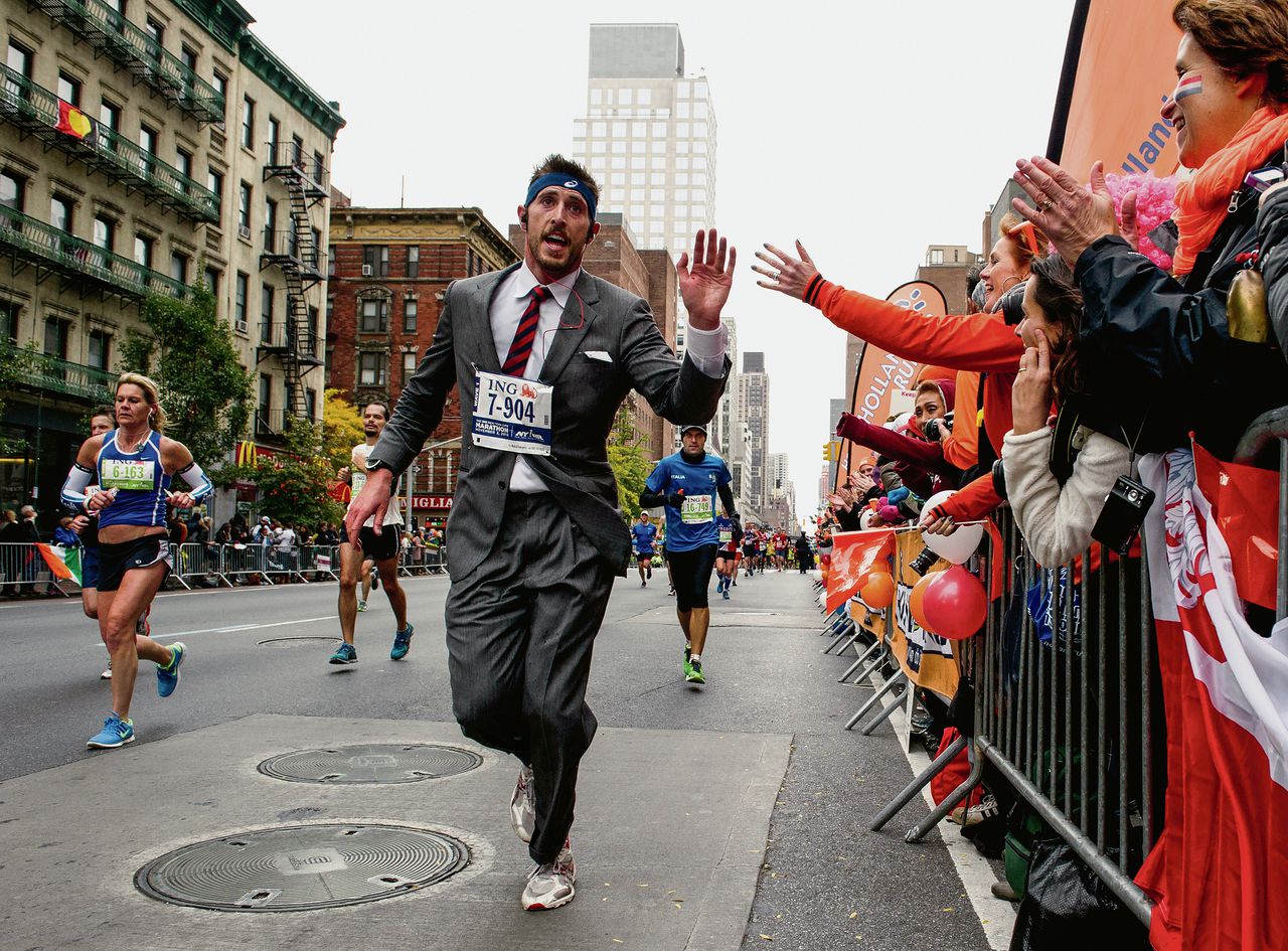 De marathon van New York. Foto Don Emmert / AFP