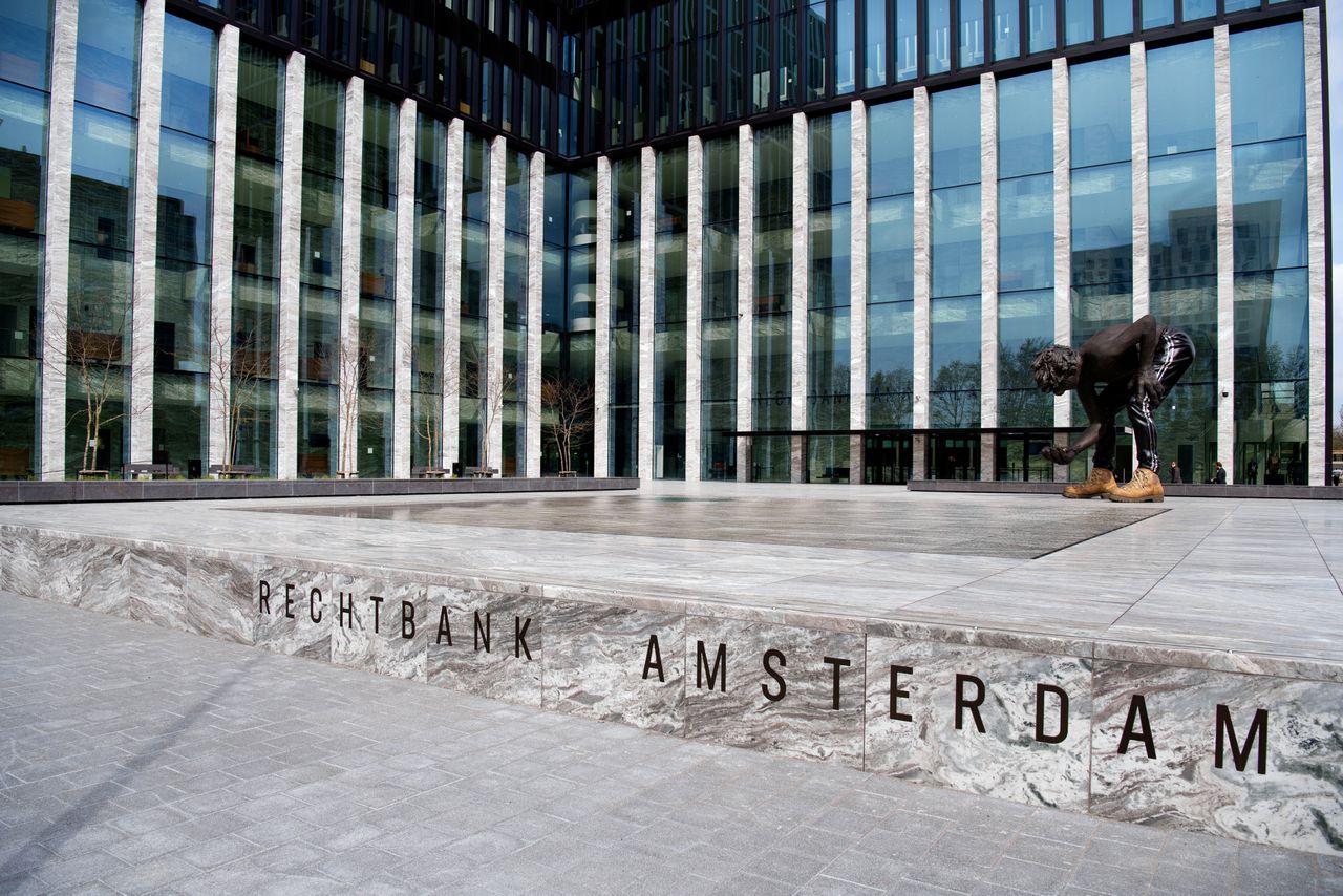 De rechtbank aan de Parnassusweg in Amsterdam.
