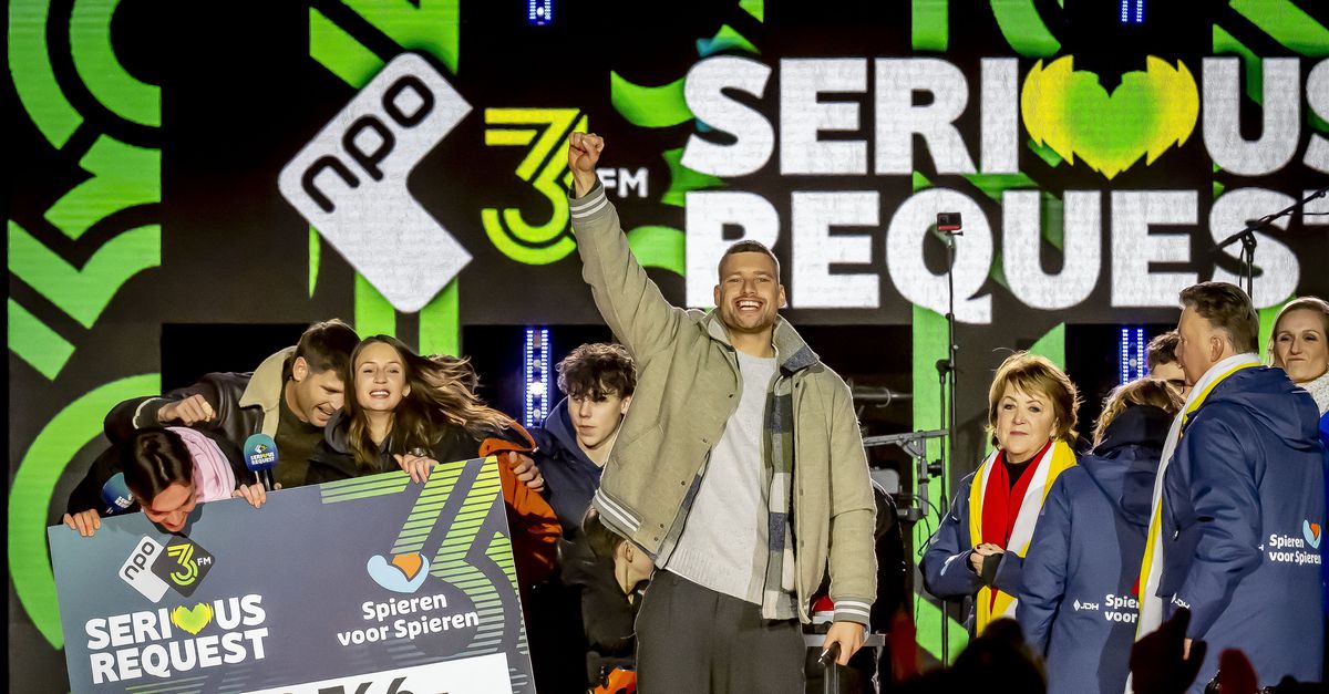 Serious Request haalt recordbedrag op van bijna 18,5 miljoen euro voor kinderen met spierziektes