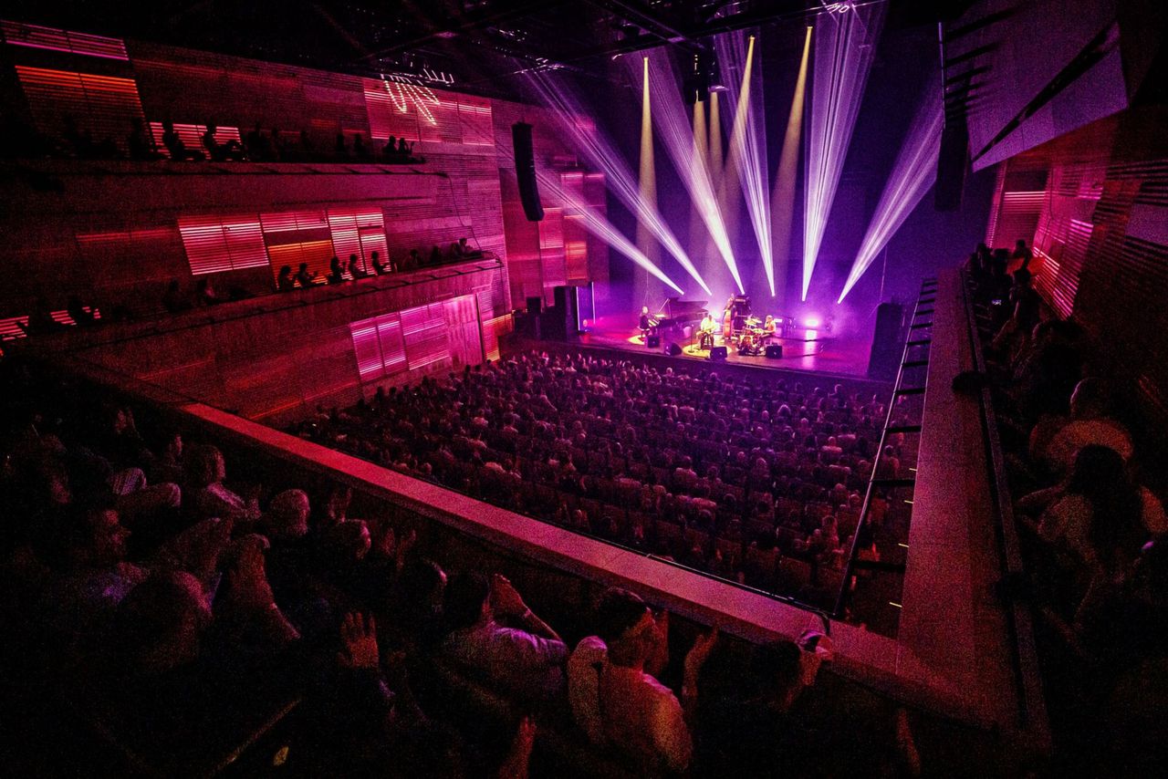 Pharoah Sanders in het Amsterdamse Muziekgebouw aan ’t IJ.