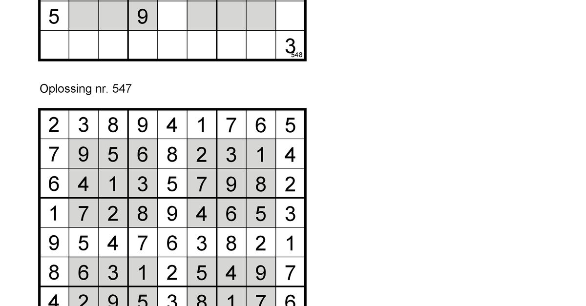 Sudoku NRC