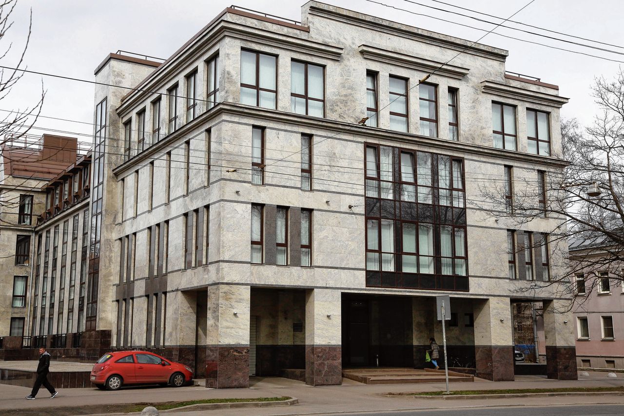 Het gebouw in Sint-Petersburg van de inmiddels beruchte ‘trollenfabriek’ Internet Research Agency (IRA).