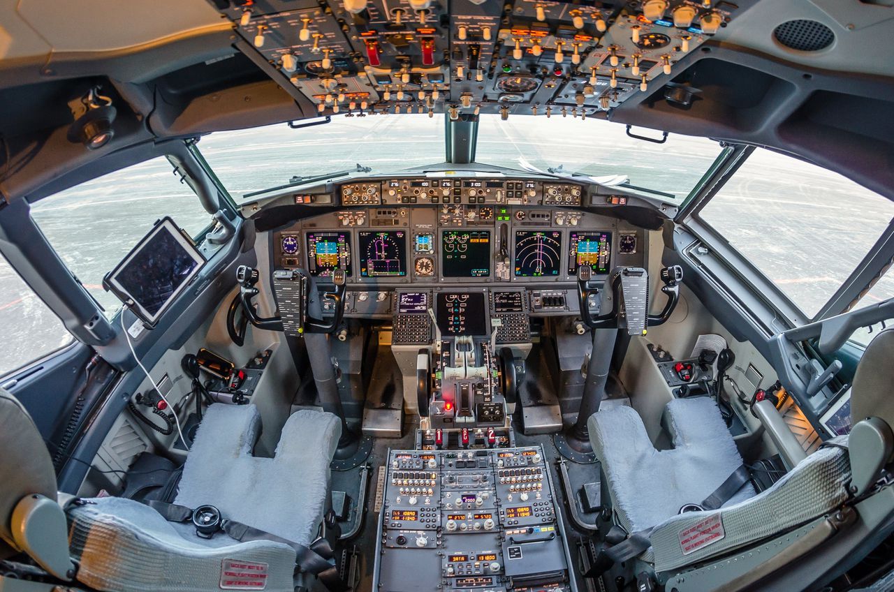 Cockpit van een Boeing 737-versie die voorafging aan de verongelukte MAX 8-toestellen.