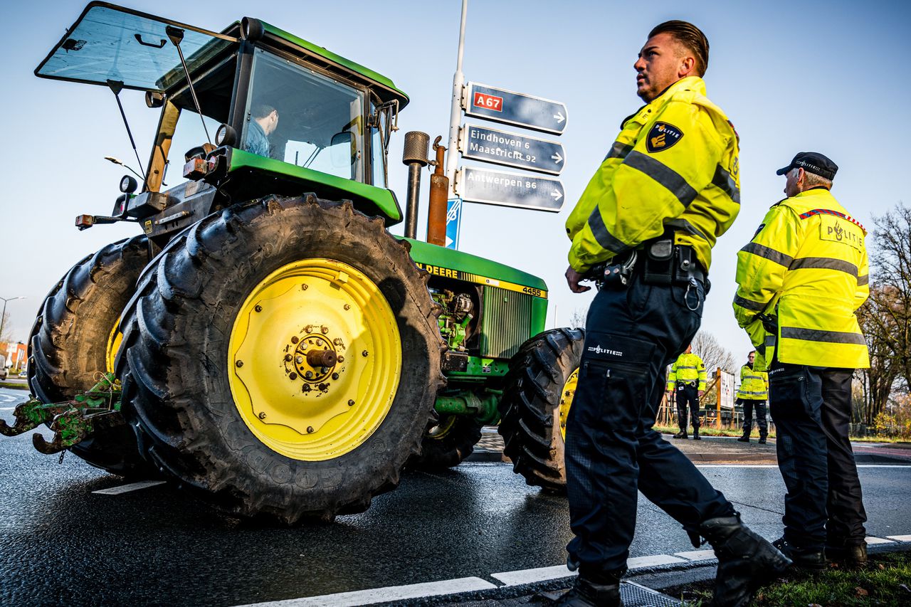 Boeren blokkeerden tijdens het boerenprotest onder meer op- en afritten van snelwegen.