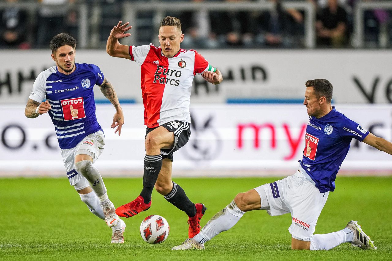 Feyenoord wint met 3-0 op bezoek bij FC Luzern 