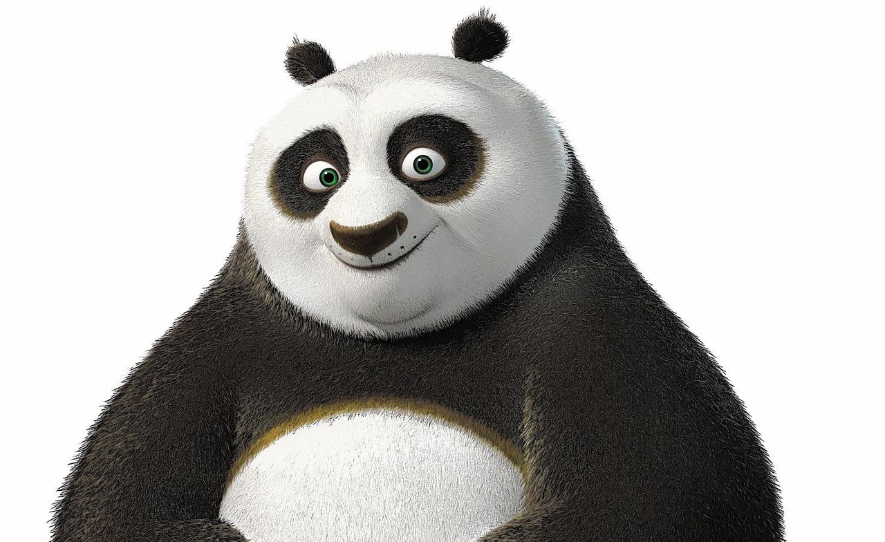 Panda Po uit de animatiefilm Kung Fu Panda (2008).