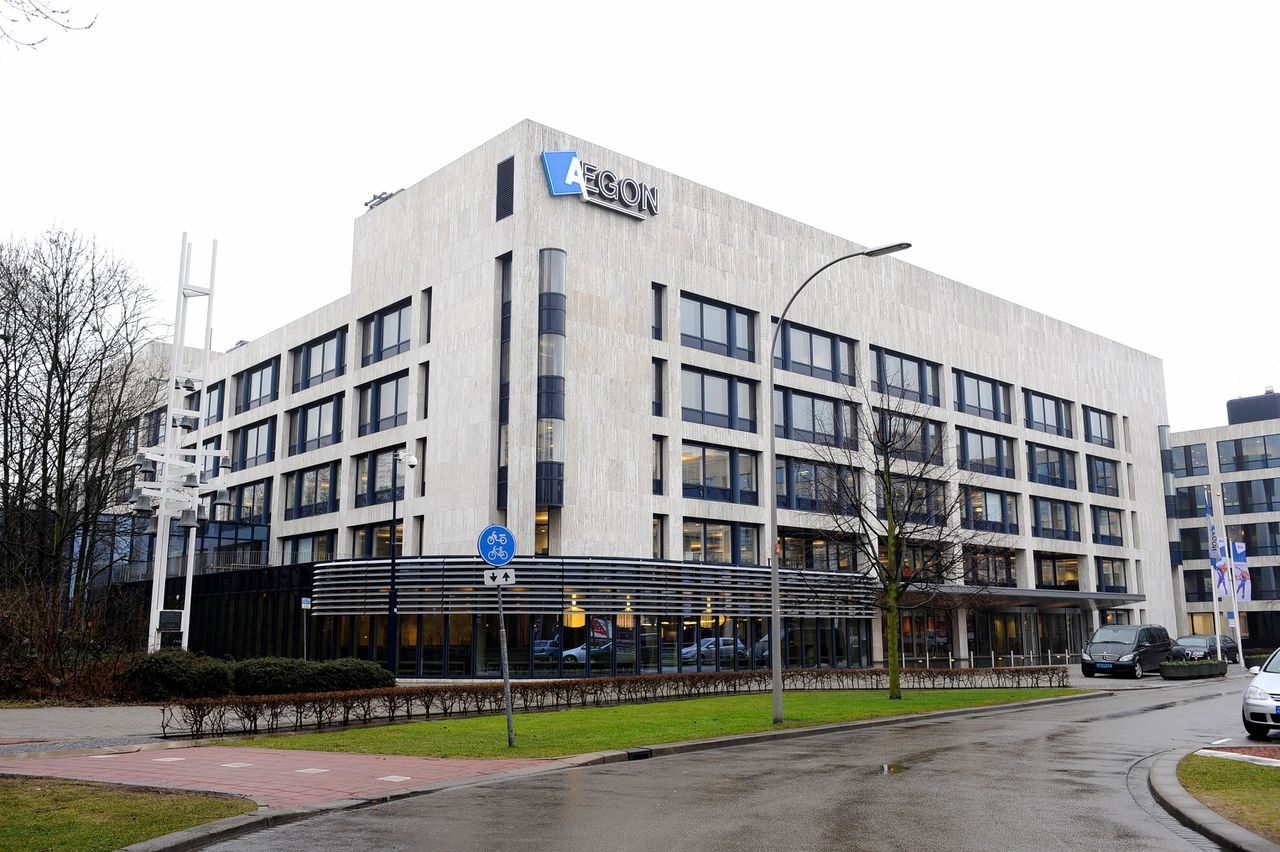 Het hoofdkantoor van Aegon in Den Haag.