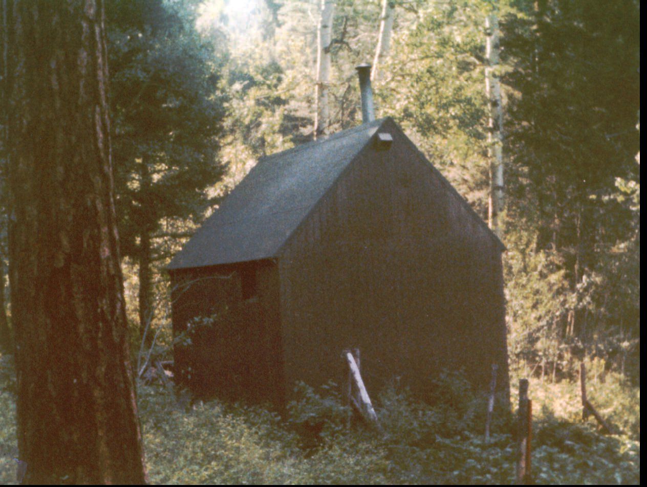 Het hutje van Una-bomber Kaczynski in de bossen van Montana Foto: AP FILE -- This is a county assessor's file photo from the early 1980's showing the home of Unabomber suspect Theodore John Kaczynski outside Lincoln, Mont. A typewriter found in the mountain cabin appears to have been used to produce the manifesto and letters sent by the Unabomber in recent years. (AP Photo/Lewis and Clark County Assessor, ho)