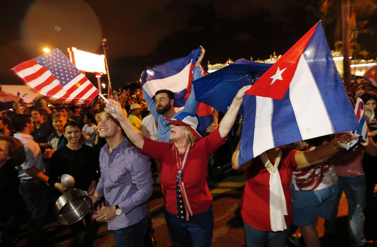 Kijken: zo viert Miami feest na de dood van Castro 