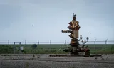Gaswinning bij het Friese Tenaard. 