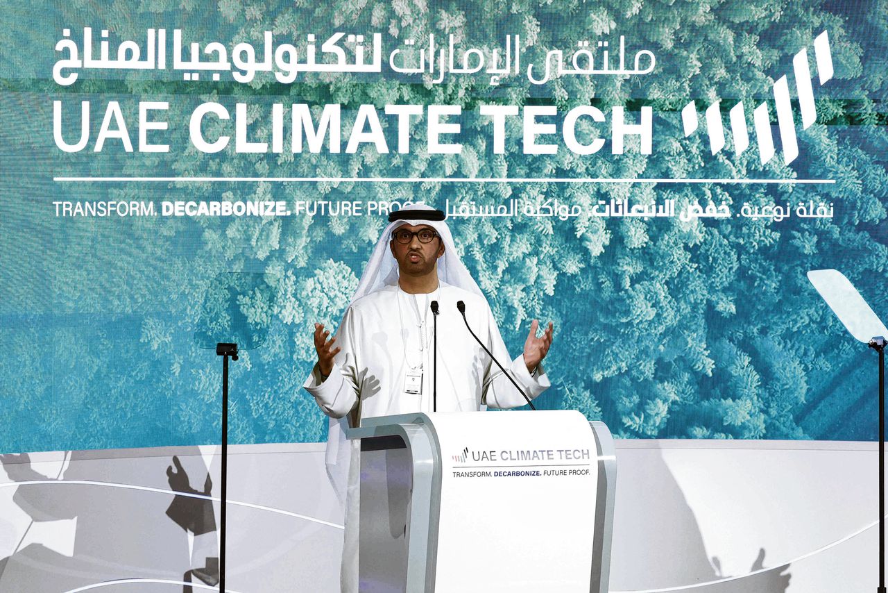 ‘Voorzitter klimaattop  greenwashte webpagina’ 