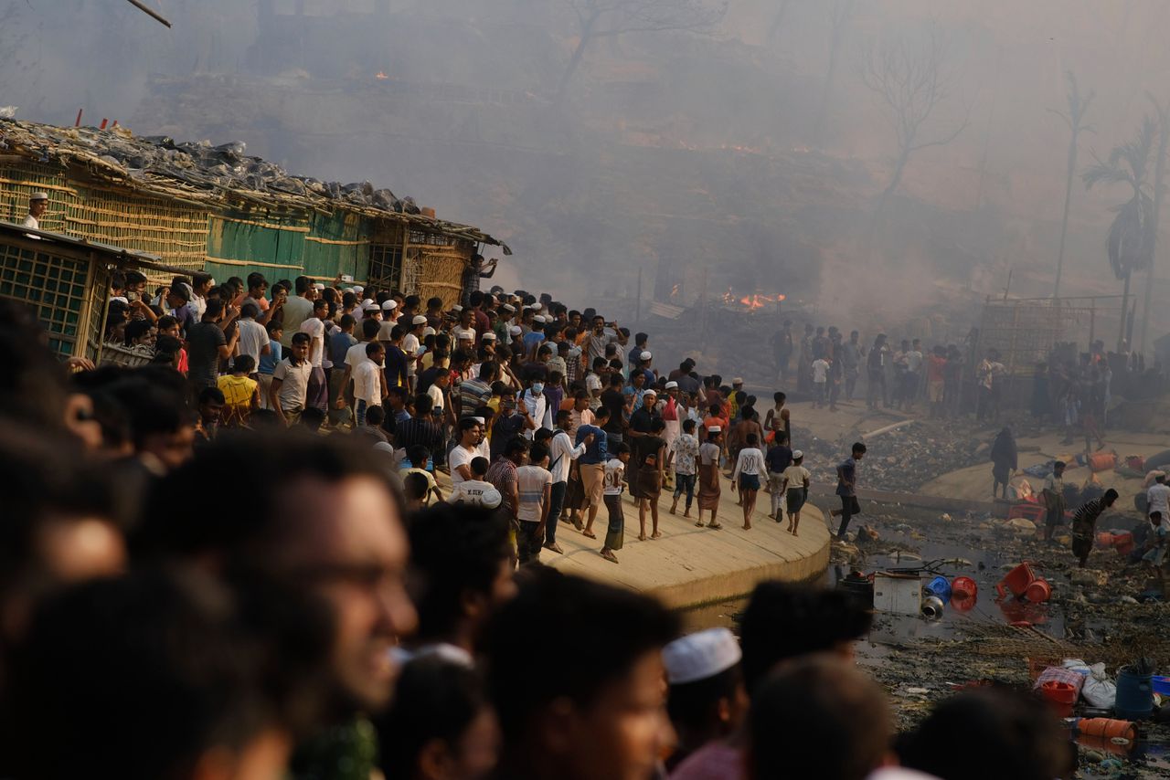 Grote brand treft Rohingya in vluchtelingenkamp Bangladesh, onderzoek ingesteld 