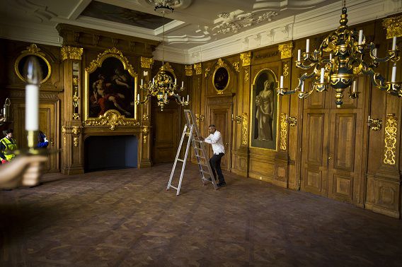 De gerenoveerde Gouden Zaal van het Mauritshuis.
