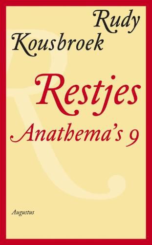 boekomslag Restjes Anathema's 9 van Rudy Kousbroek